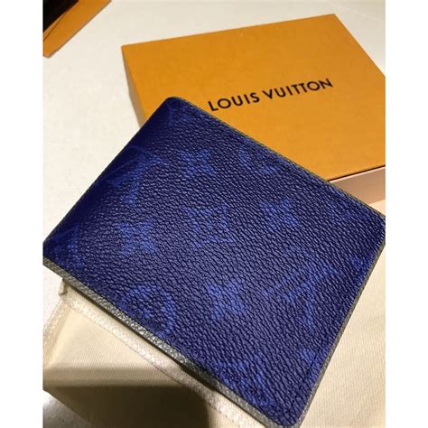 louis vuitton blue leather wallet|louis vuitton wallet prices.